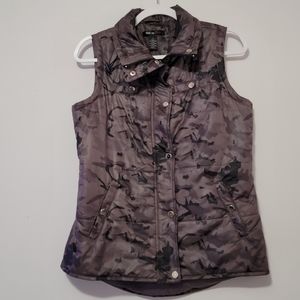 Style & Co. Sport Camouflage Puffer Vest Jacket, Size Small